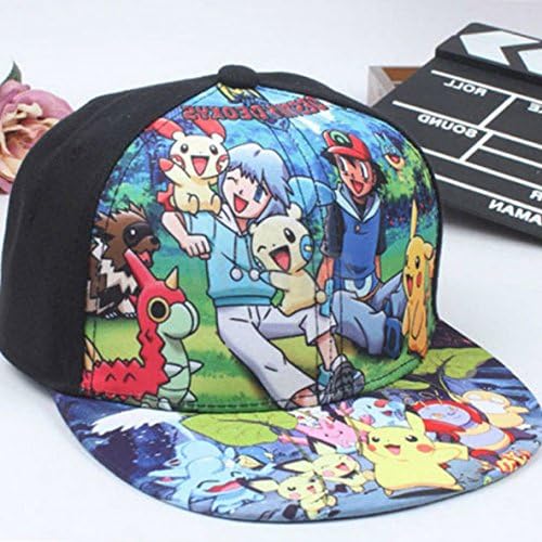 Pokemon Go All Over Pocket Monster Pikachu Hat Hip-hop Baseball Cap Snapback