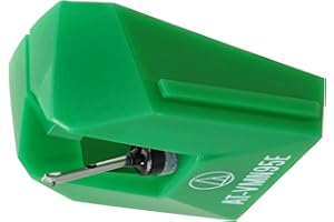 Audio-Technica AT-VMN95E Elliptical Replacement Turntable Stylus for AT-VM95 Series Cartridges, Compatible with AT-LP120X Series, AT-LP3XBT, AT-LPW40, AT-LPW50, AT-LP5X, AT-LP8X, Green