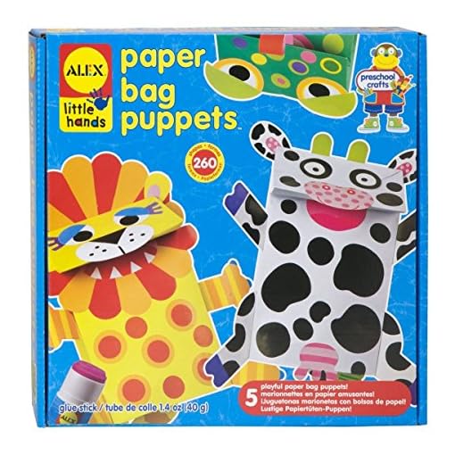 Alex Discover Paper Bag Puppets Kids Art and Craft Activity