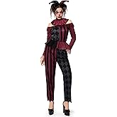 Spooktacular Creations Halloween Clown Costume Women, Scary Jester Set, Halloween Costumes for Women Adult 2025