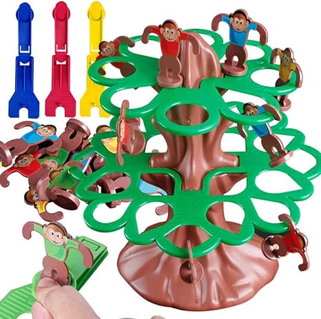 Amazon Wsklinft ハッピージャンプモンキーハンギングツリー 教育ゲーム 学習 子供 おもちゃ 知育 学習玩具 おもちゃ