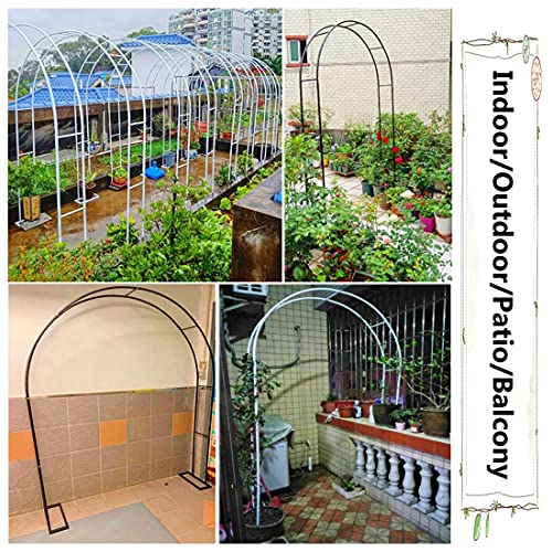 Gnova Rosenbogen 40 cm verbreitert,Rankhilfe Pergola,Gartendeko Torbogen,rundRankbogen für Pflanzen – Bild 5