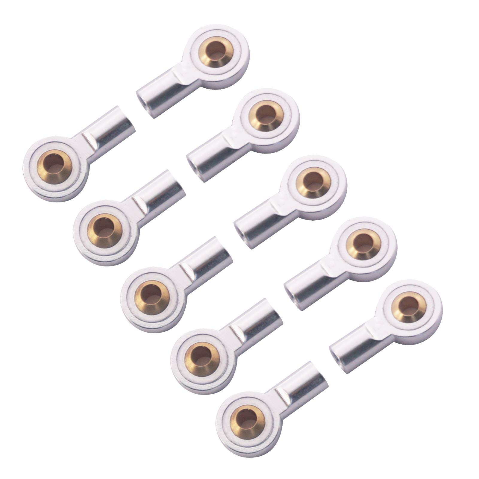 Photo 1 of 10Pack Vgoohobby Aluminum M3 Link Rod Tie Rod End Ball Head Joint Holder Compatible with Axial Redcat HSP Traxxas HPI 1/10 RC Car Truck DIY Robot Boat Airplane (18mm)