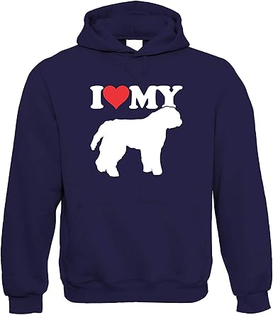 I Love My Bouvier Des Flandres Capuche Chien Cadeau Fourrure