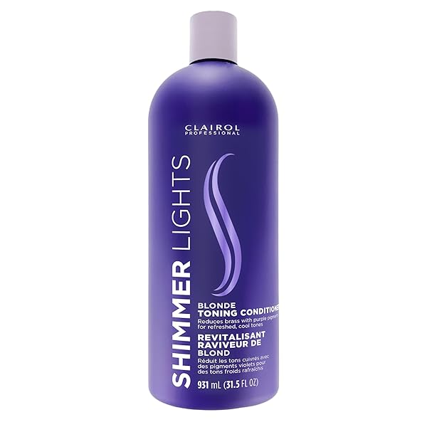CLAIROL PROFESSIONAL SHIMMER LIGHTS PURPLE CONDITIONER, 31.5 FL....