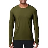 MIER Long Sleeve T Shirts for Men Quick Dry UPF 50+ UV Sun Protection Tee Shirt for Athletic Running Workout Gym Fishing