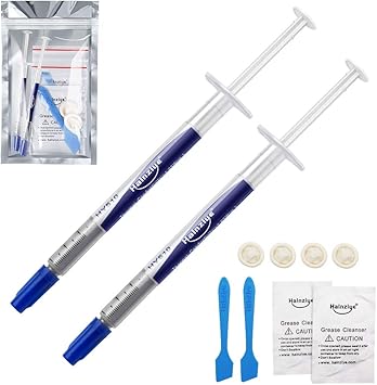 Amazon シリコングリス Cpuグリス 熱伝導グリス 絶縁タイプ 伝導性率 冷却グリス ヘラ付き 塗りやすい 伸びやすい 4g 2セット 通用 シリコングリス 通販