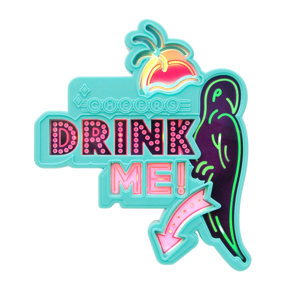 SUCK UK Flashing Parrot Drink Topper - Drink me