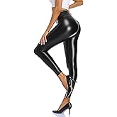 Cheapestbuy Women's Stretchy Faux Leather Leggings High Waisted Pleather Pants Sexy PU Butt Lifting Leather Tights
