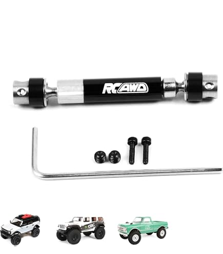 1 Pair Steel Drive Shafts For Axial SCX24 90081 1/24 RC Crawler Car - Front Rear Center, 64+32mm - View #10