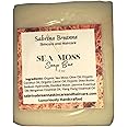 Sea Moss Soap Bar| Handmade| For All Skin Types Acne, Eczema, Psoriasis | Shea Butter, All Natural, Body and Face, Dr. Sebi Inspired, Vegan, Gluten Free, Men & Women, Moisturizing, Essential Oils
