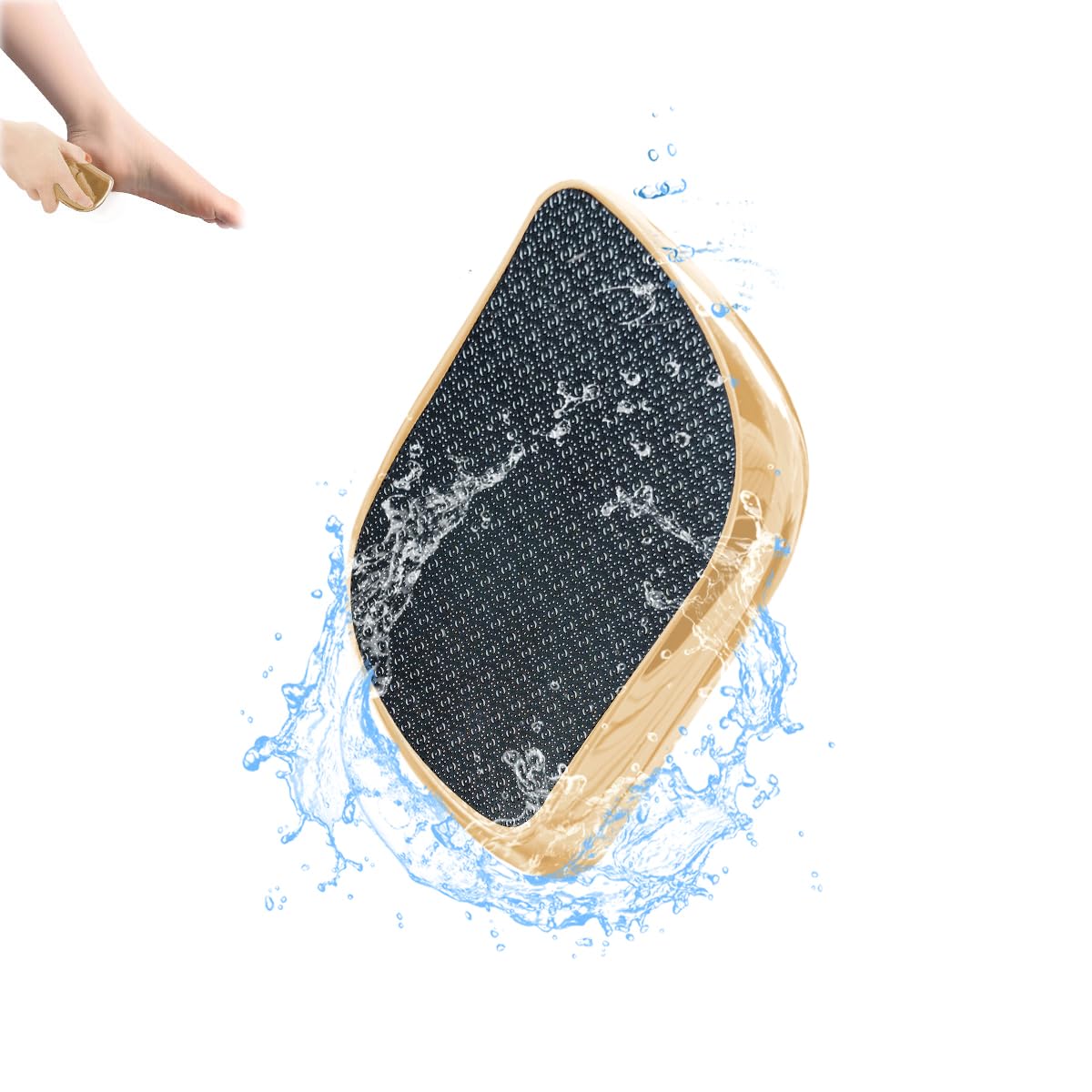 Nano Glass Callus Remover, Callus Remover, Callus Remover for Foot Care for Exfoliating Dead Skin (Gold)