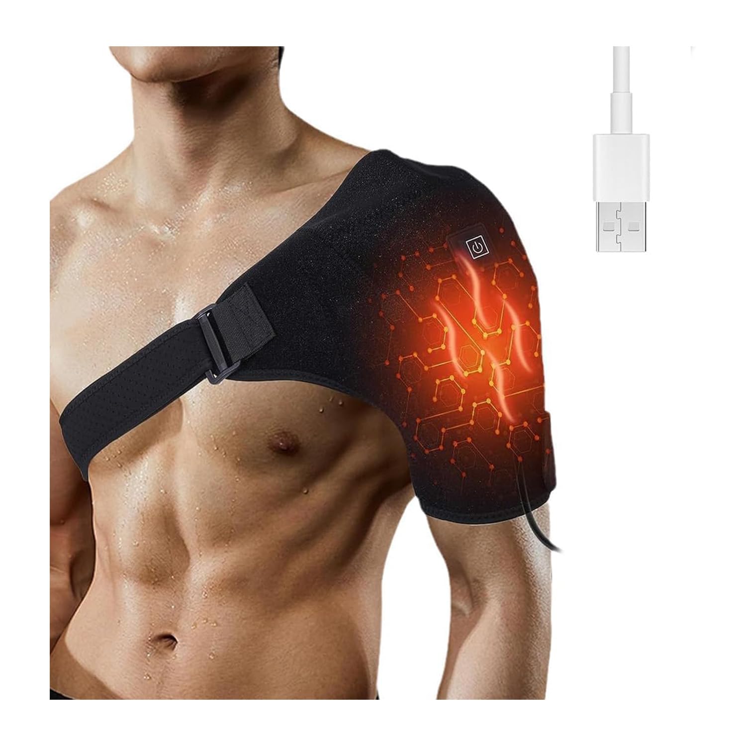 Photo 1 of *USED*
Shoulder Heating Pad, Rotator Cuff Shoulder Brace for Men & Women, 3 Heat Settings Compression Sleeve Pad Shoulder Massager for Pain Relief Deep Tissue Inky
