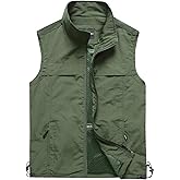 Gihuo Men's Lightweight Quick Dry Outdoor Multi Pockets Fishing Vest