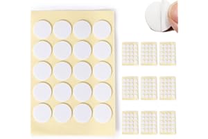 Ziosxin 200PCS Heat-Resistant Double-Sided Candle Wick Stickers - Perfect for DIY Candle Making White