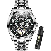 OUPINKE Men Watch Automatic Mechanical Waterproof Luxury Sapphire Crystal | OUPINKE Men Watch Automatic 5 Hands Mechanical 5ATM Waterproof Luxury Tungsten Steel Sapphire Crystal Wrist Watch for Men