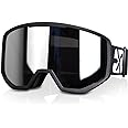 EXP VISION Ski/Snowboard Goggles for Men Women, OTG Snow Goggles Anti Fog UV Protection