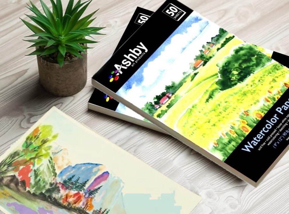 100 Sheets of Practice Watercolor Paper (9