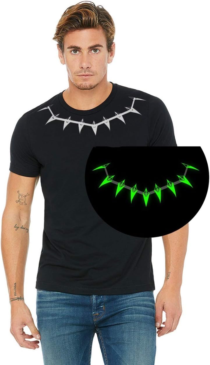 Melcom Round Neck Glow in Dark Design T Shirt for Men