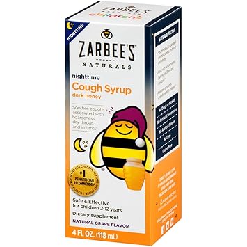 Buy Zarbees Naturals Childrens Cough Syrup with Dark Honey Nighttime