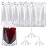 24 Pcs Plastic Flasks, 8 Oz Concealable and