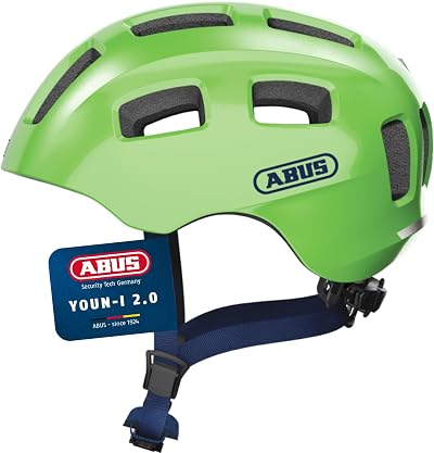 ABUS Youn-I 2.0 Bike Helmet with Light for Kids Teens Adults Unisex