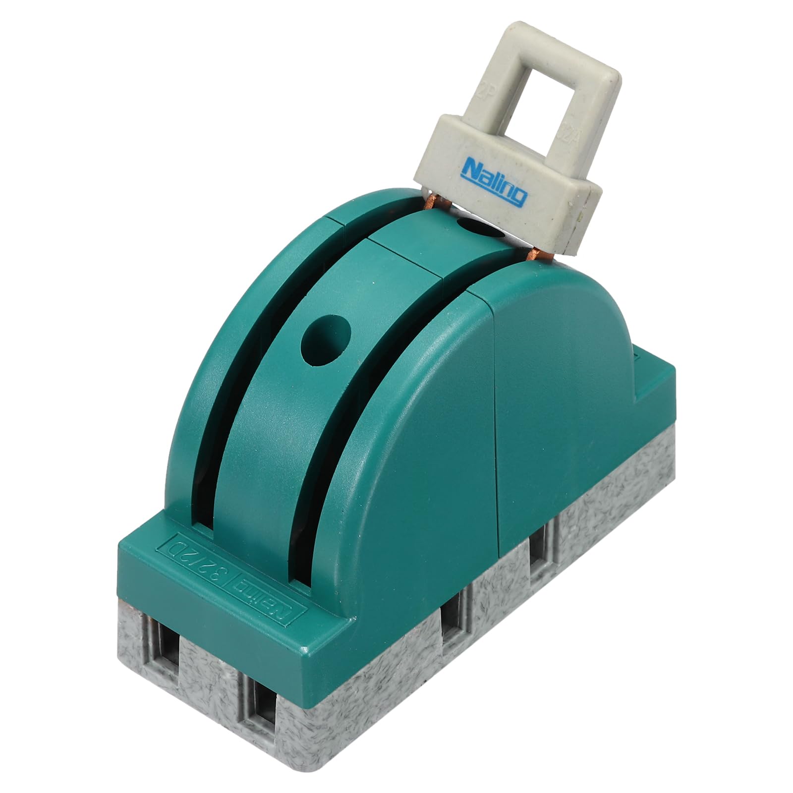 Sourcingmap AC 250V 32A 2 Pole Double Throw Circuit Control Knife Disconnect Switch, Green