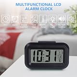 Vicloon Digital Alarm Clock Bedside LED Display 12/24H Snooze Temperature Date view 3