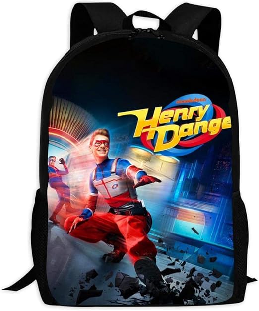 VJSDIUD Children's School Bags Henry Danger Printing Backpacks Kids