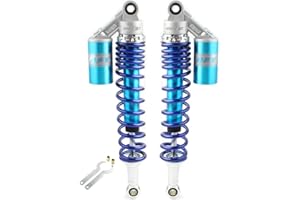 Newsmarts 400mm 15.75" Motorbike Air Shock Absorbers Rear Nitrogen Suspension for HONDA for Suzuki for Yamaha for Kawasaki ATV Go Kart Quad Dirt Sport Bikes 125cc