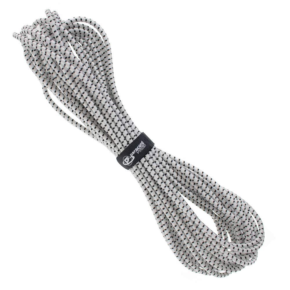 PARACORD PLANET Bungee Shock Cord - Elastic Nylon Cords - Use for Kayaks, Trailer Strap, Backpacks, and More - Stretchy String Rope, Marine Grade (1/4 Inch, 10 Feet)