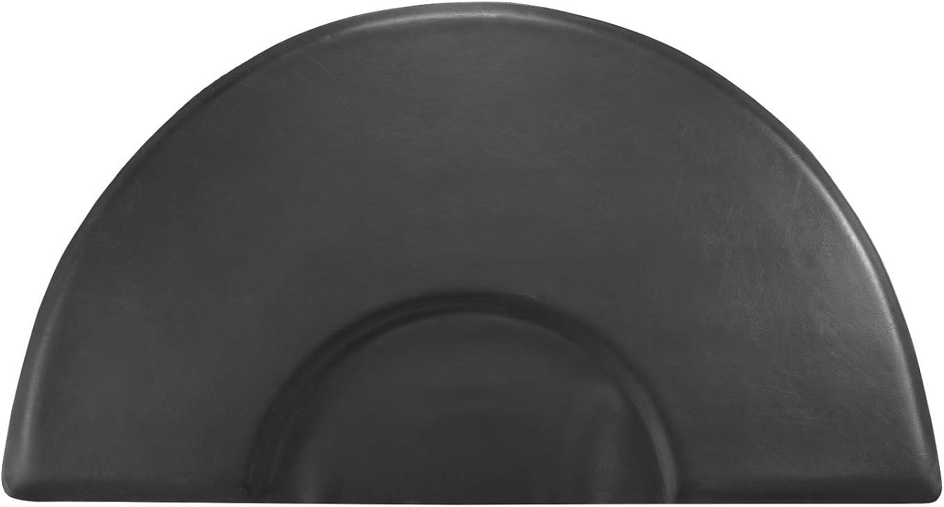 Kaleurrier Barber Chair Anti-Fatigue Floor Mat 5 ft. x 3 ft. with Semi-Circle Cut-Out for Barber Station Salon Shop,Slip Resistant, Waterproof,1 Inches Thick Saloon Foam Pad,Black: Kitchen & Dining