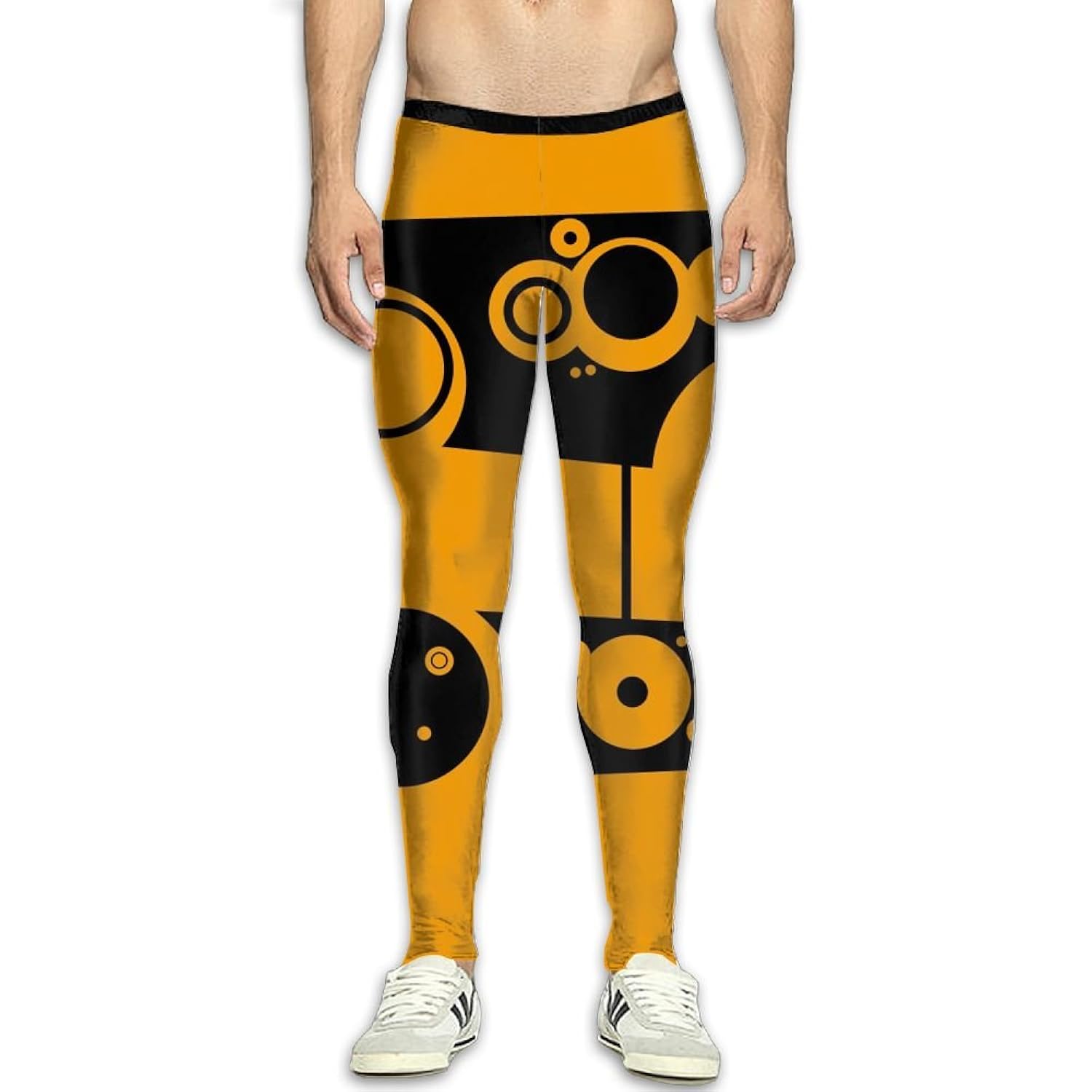 yellow compression pants