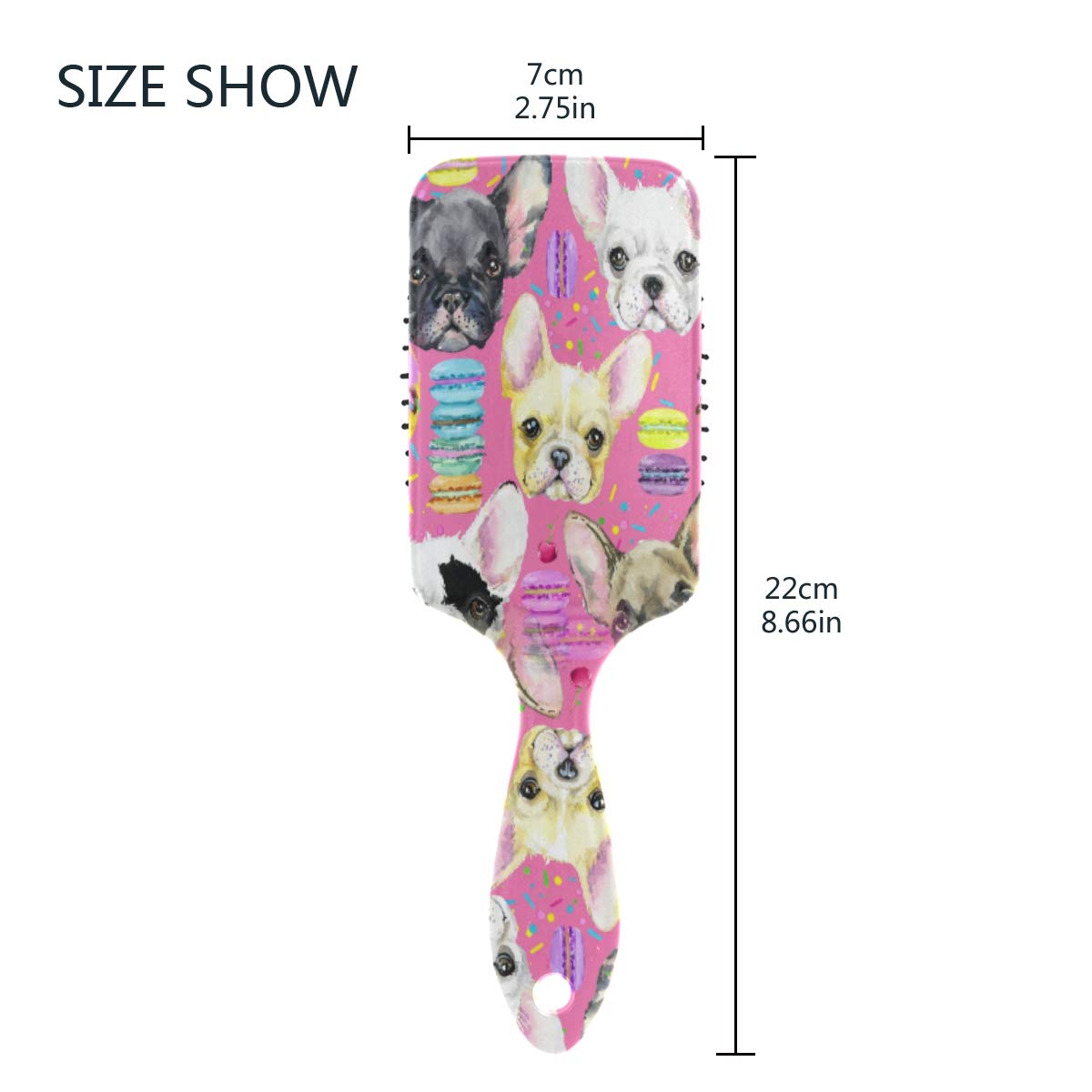 Amazon Com Cutexl Women Hair Brush Watercolor Animal Dog Donuts