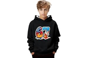 67 Hoodies Kids Funny Six Seven Meme Hoodie Boys Girls 6 7 Ice Cream Drip Long Sleeve Fleece Pullover Sweatshirt