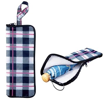 Amazon 傘カバー 傘ケース チェック柄 おしゃれ 雨の日の濡れた傘を