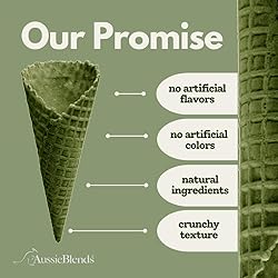 AussieBlends Waffle Ice Cream Cones Bulk For Soft