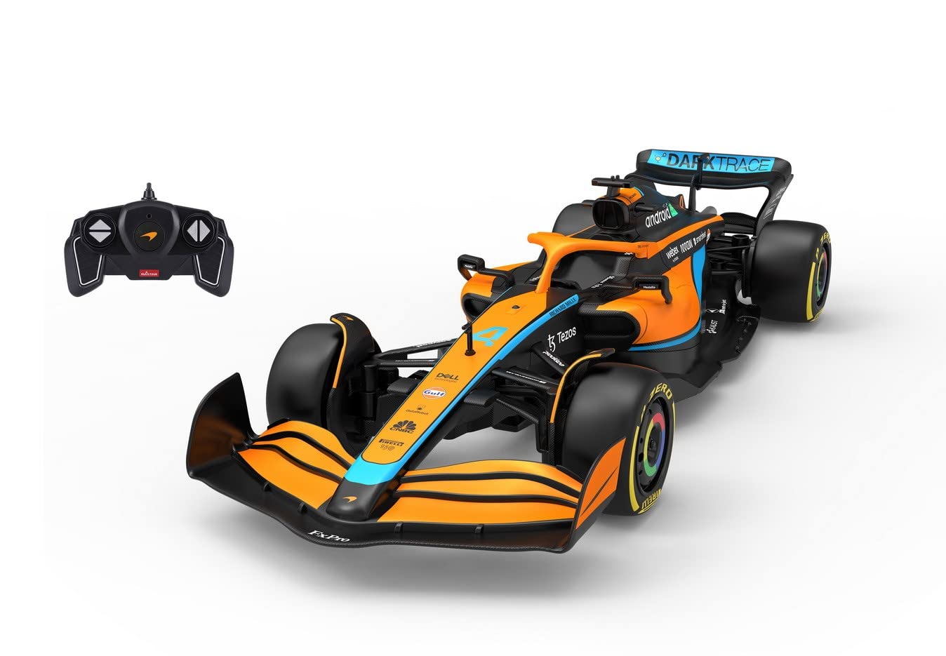 McLaren F1 MCL36 RC Car (1:18 Scale) - 2022 Formula 1 remote control car Drivers- Lando Norris + Daniel Ricciardo Drive To Survive — image 1