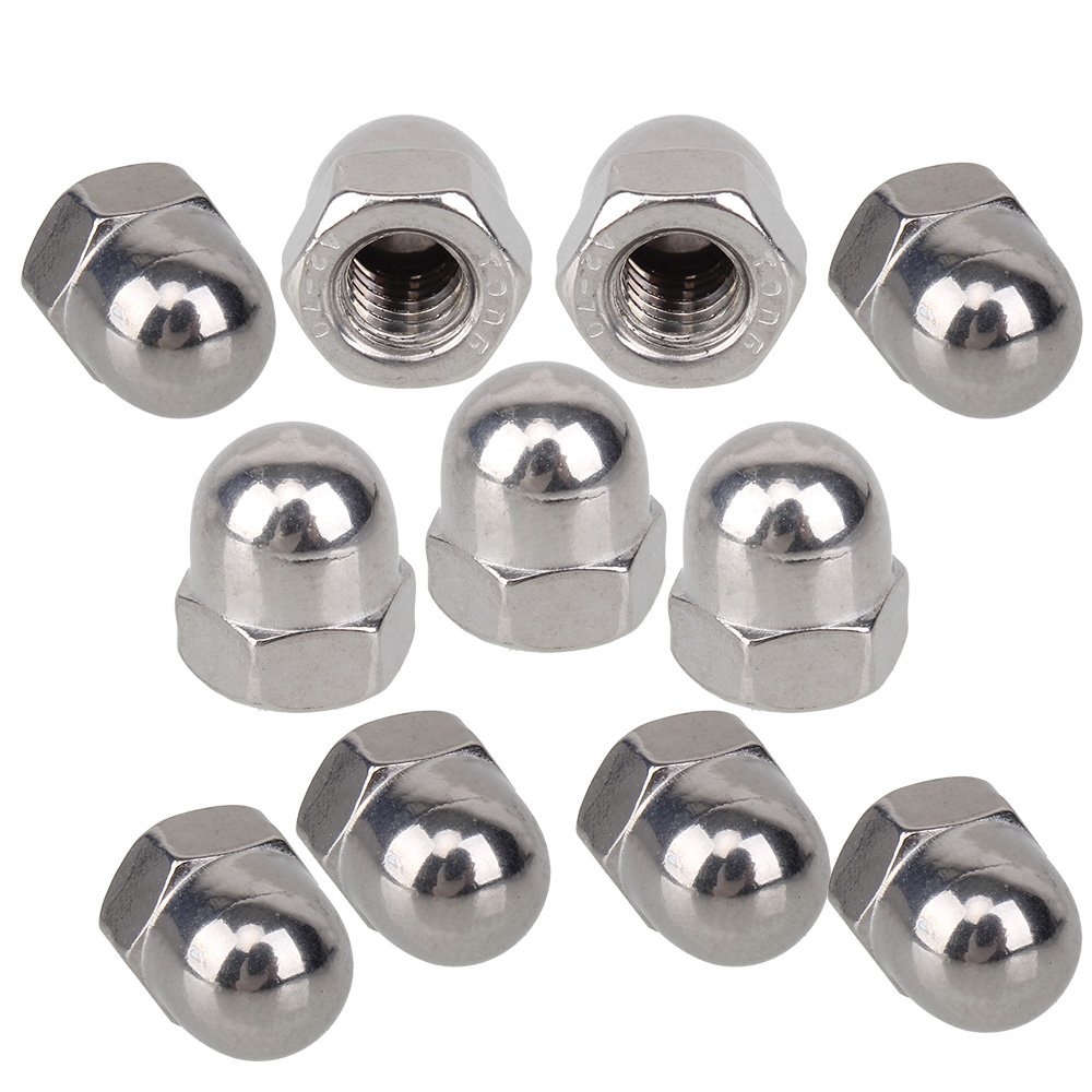 M6 6mm (10 PACK) A2 Stainless steel metric dome domed nuts Free UK Delivery