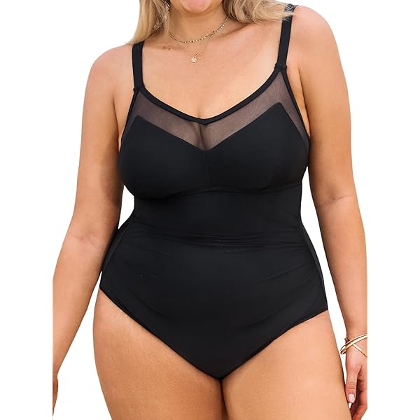 Bathing Suits Woman Curvy Njoeus One 1- Piece Swimsuit Women Sexy