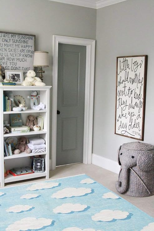 Moretti Side 11017d 125x180 Cm Gri Beyaz Yikanabilir Cift Tarafli Modern Hali