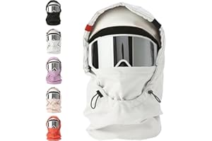 Agriculturi Waterproof Fleece-Lined Hood, Warm Ski Helmet Cover with Face Mask – Ski, Snowboarding, & Outdoors Gear
