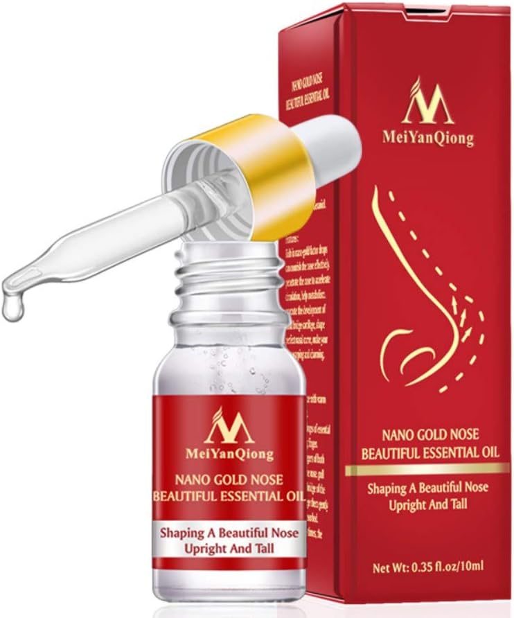Bokze Women Nose Lift Up Essential Oil Firming Nourishing Skin Nose Massage Essential Oil, Creative Gift