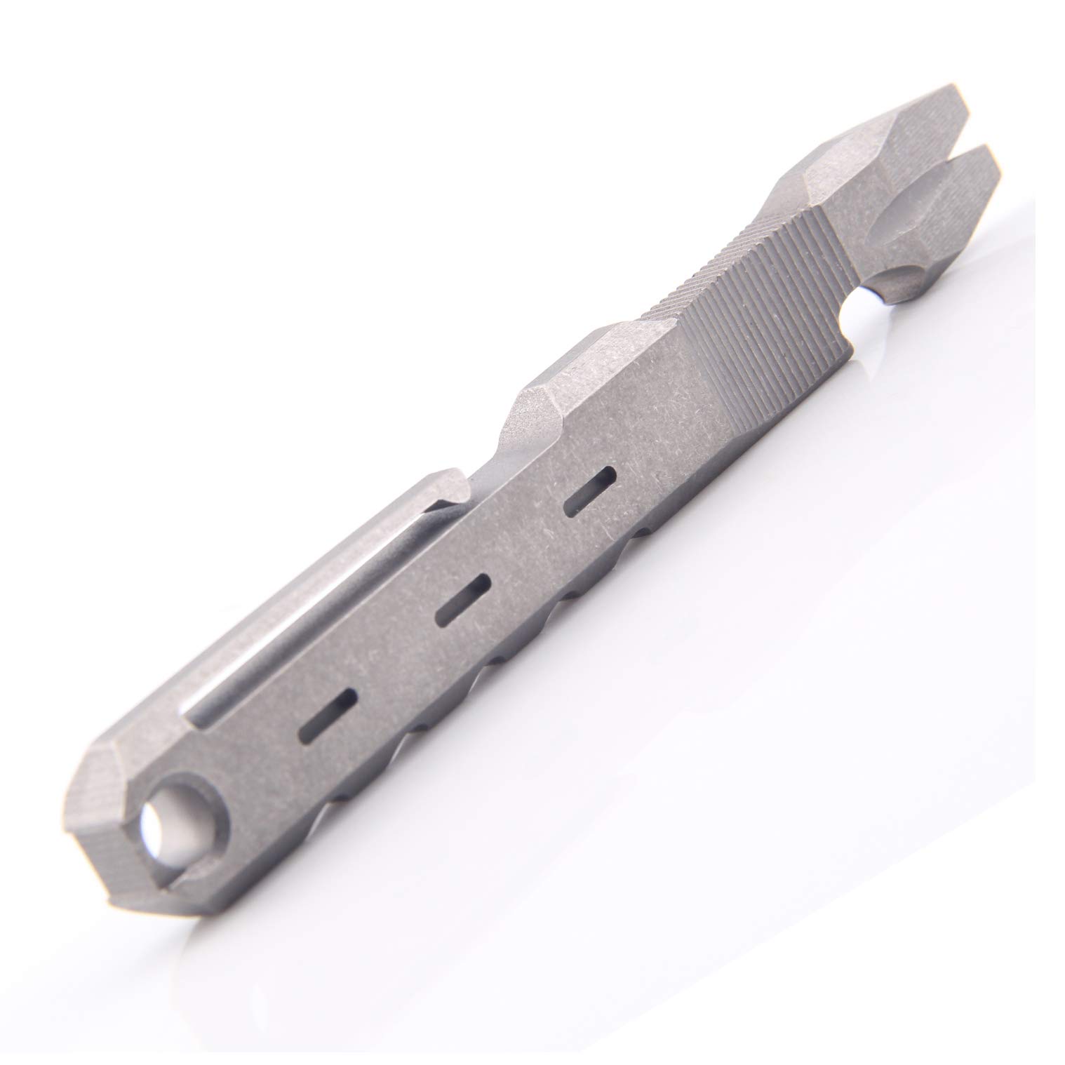 Titanium Pry Bar Crowbar Nail Puller Outdoor Survival with Pocket Clip Large Heavy Duty Lever EDC Multi-Function Tool by Hamans (Grey)