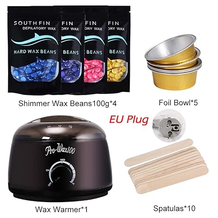 Mutter beste Geschenke für Frauen !!! Beisoug 4 Set Wachs Wärmer Heizung Pot Machine Kit 400g Wachs Bohnen 10 stücke Perle Li