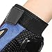 Tonsiki Carbon Fiber Motorcycle Motorbike Cycling Racing Full Finger Gloves (Blue, XL)