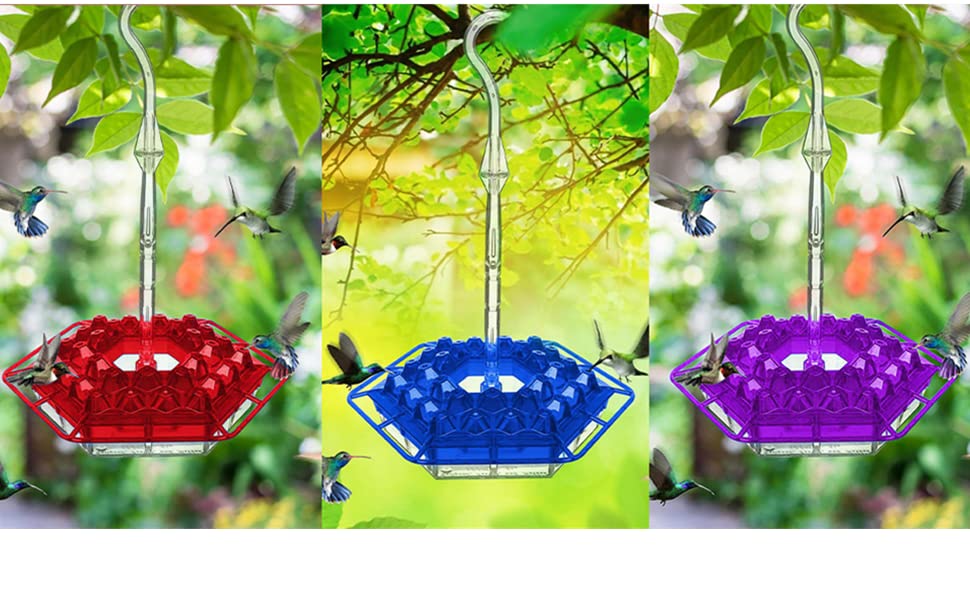 Mary's Sweety Hummingbird Feeder, with 30 Feeding Ports Unique Perch