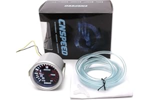 52mm Car Motor Motor Pressure Vacuum Turbo Boost Pointer Dials Gauge Meter LED