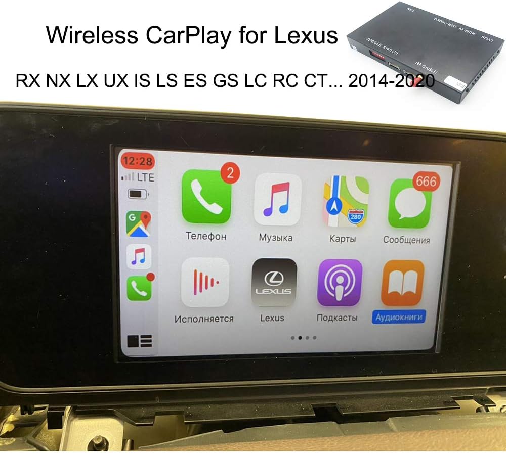 Amazon Com Rx300 Rx450h Rx270 Carplay Wireless Solution Module For Lexus Rx Compatible With Apple Car Play Interface Dashboard Video Navigation System Retrofit Spotify Siri Hands Free Call Car Electronics