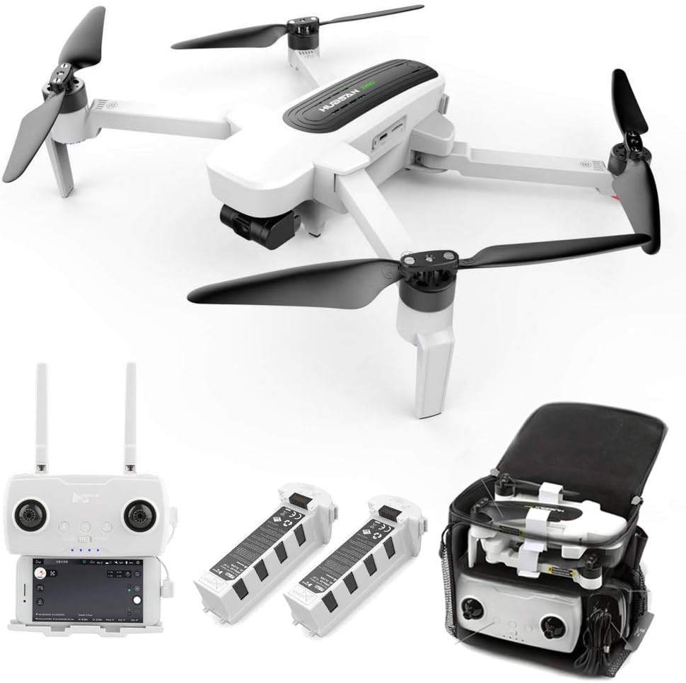 Teeggi H117S Zino GPS Drone with 1KM WiFi FPV UHD 4K Camera 3-Axis Gimbal Aerial Photography Brushless Foldable RC Quadcopter(with Drone Bag) (2Battery-1BAG)